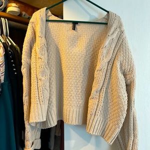 Super cute tan cropped sweater